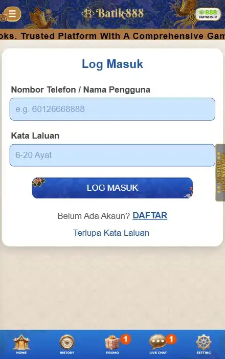 Updating the Batik 888 App