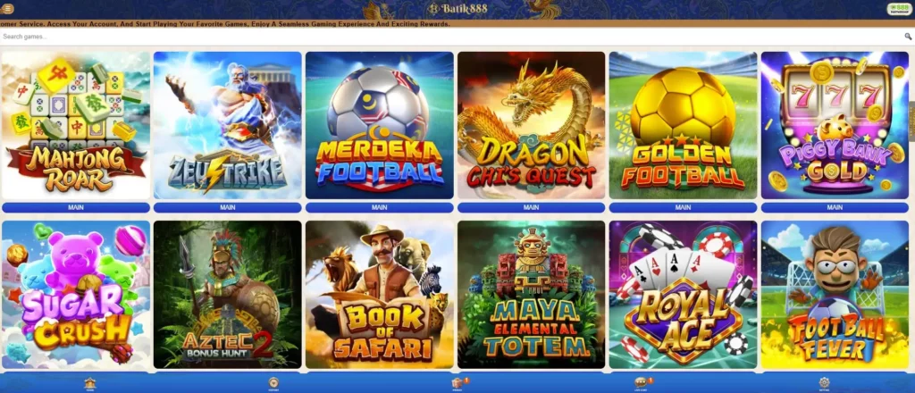 Diverse Gaming Portfolio